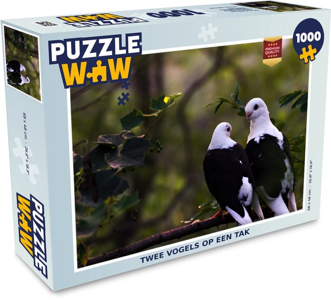 Puzzel Vogels - Tak - Bladeren - Legpuzzel - Puzzel 1000 stukjes volwassenen