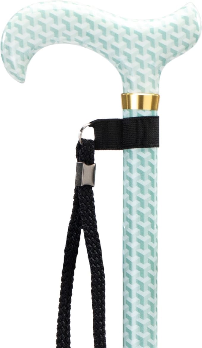 MultiMotion Premium wandelstok met volledig groen motief print