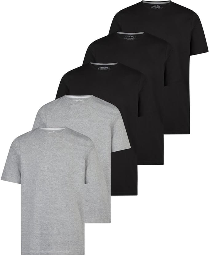 Redmond Heren t-shirt 5 pack Basic