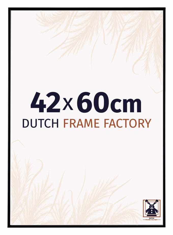 Fotolijst 42x60 cm - Kunststof - Zwart Mat - Easy