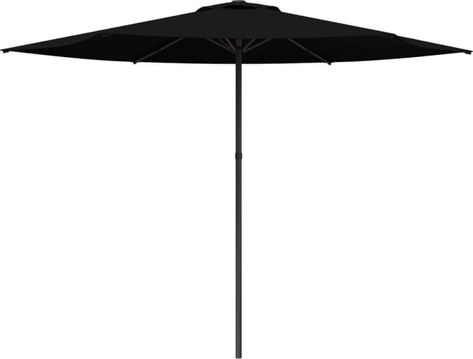 vidaXL - Tuinparasol - Rechthoekig - 3 - x - 3 - m - Polyester - Zwart