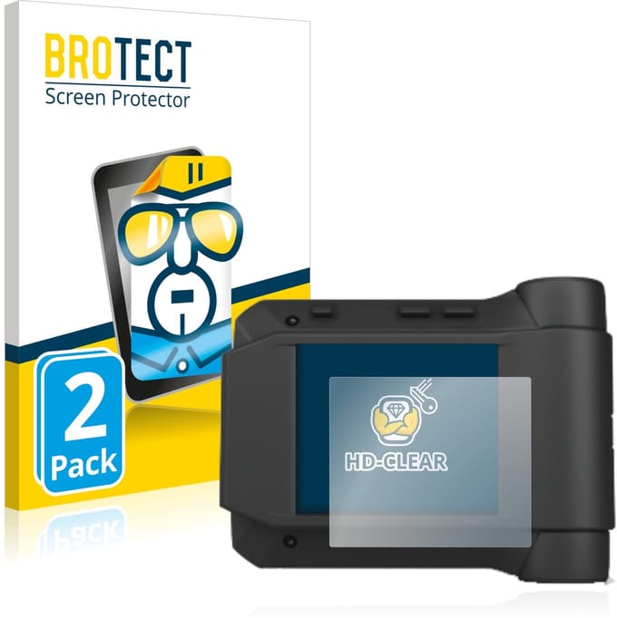 BROTECT - Screenprotector voor Swissphone s.Quad X35 - Folie Beschermfolie transparant 2 Stuks