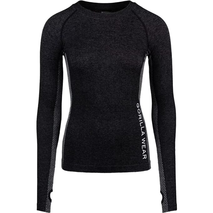 Gorilla Wear Selah Seamless Long Sleeve - Zwart - XS/S