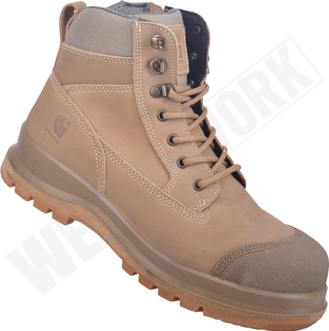 Werkschoenen Carhartt Detroit Khaky met rits S3 SRC HRO