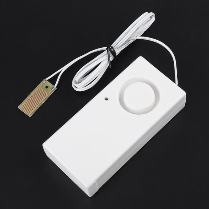 Water Overloop Sensor Detector 120dB Water Lekkage Alarm Systeem white