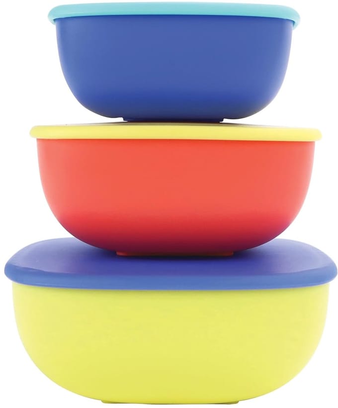 Nûby - Stapelbare bewaardoosjes - Set van 3 - 230 ml, 350 ml en 590 ml - Lekvrij - Vaatwasmachinebestendig