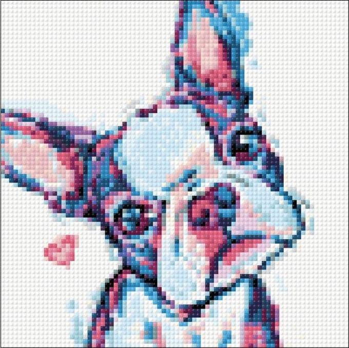 Wizardi Diamond Painting Kit Dandy Dog WD287