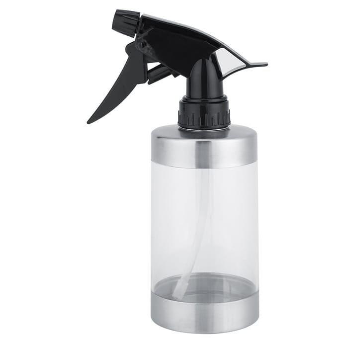 Roestvrij Staal&Acryl Transparante Waterspuitfles Trigger Sproeier Plant Gieter Pot white