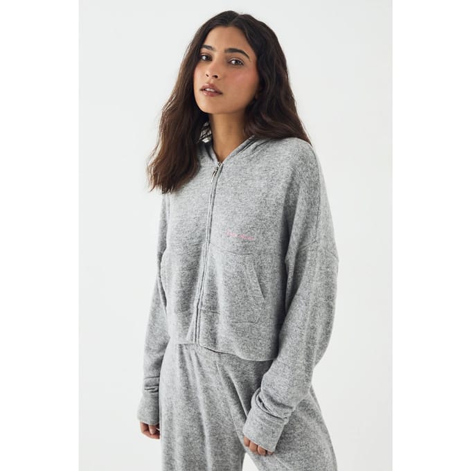 Dames DSGN Studio Lounge Ritshoodie | Ash Grey | Maat: Medium