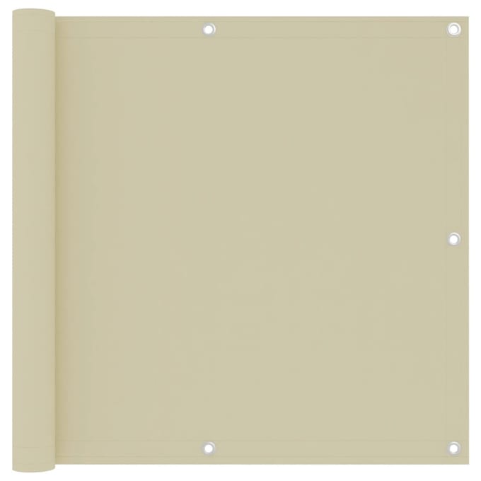 vidaXL - Balkonscherm - 90x300 - cm - oxford - stof - crème