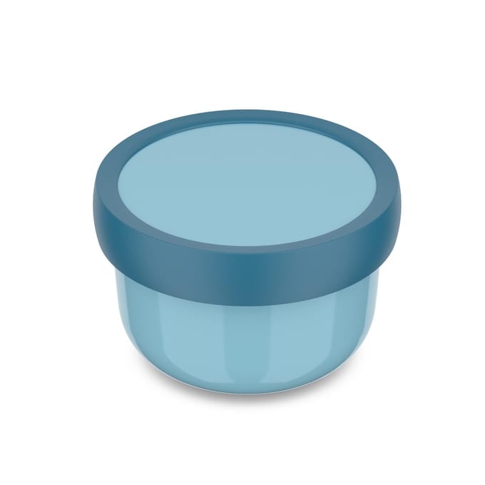 Mepal Fruitbox Campus - 300 ml - Inclusief fruitvorkje - Sluit goed af - Snackdoosje - Cool blue