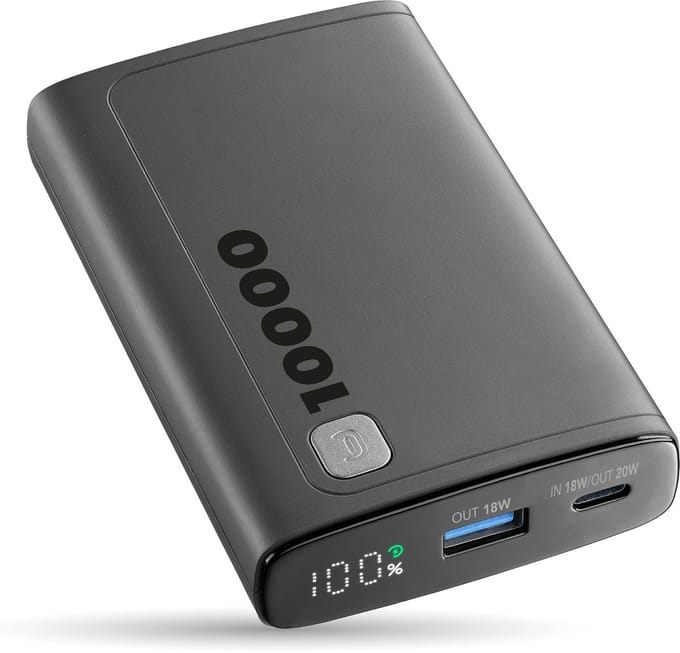 Cellularline Powerbank 10000mAh - PD 20W - Zwart