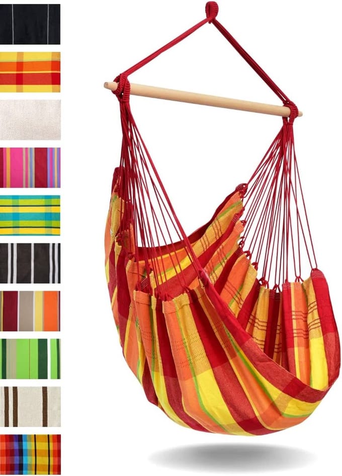 Hammock – hangmat – stevige hangmat – binnen en buiten – premium