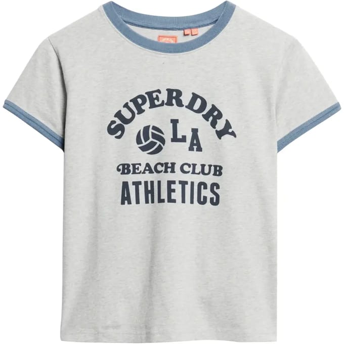 Superdry - Athletic Essentials Beach T-shirt met print - Dames - T-shirts