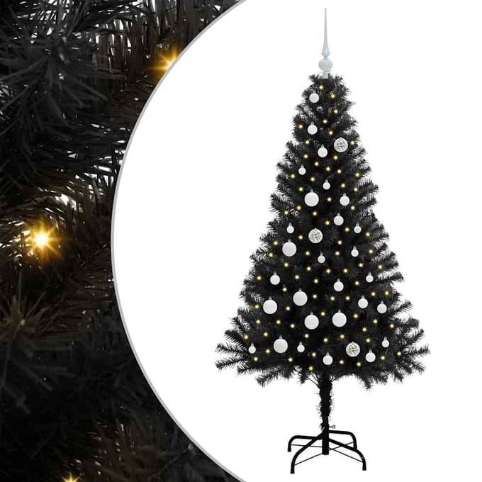 vidaXL - Kerstboom - Zwart - 150 - cm - PVC