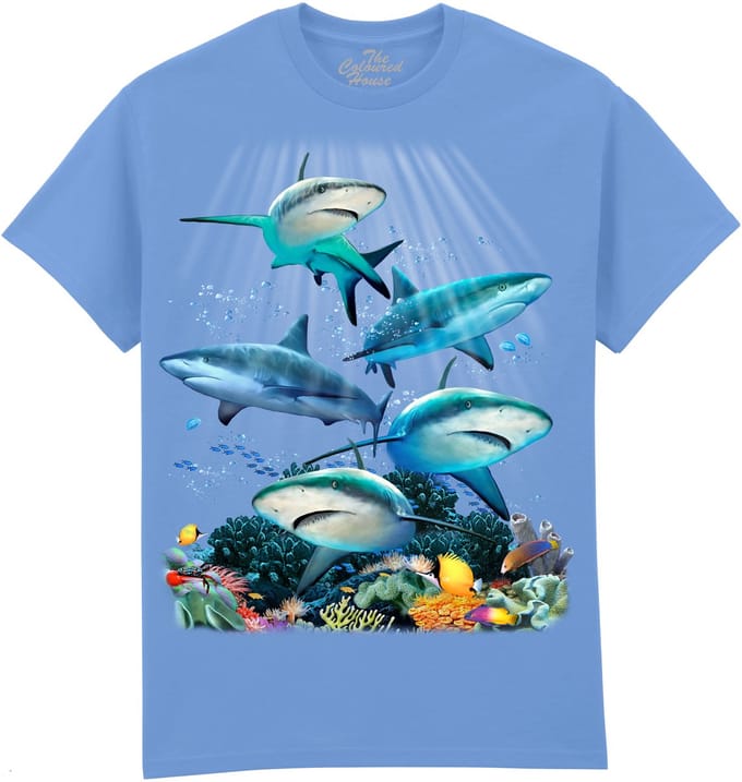 Haaien Shark Reef The Coloured House T-shirt S