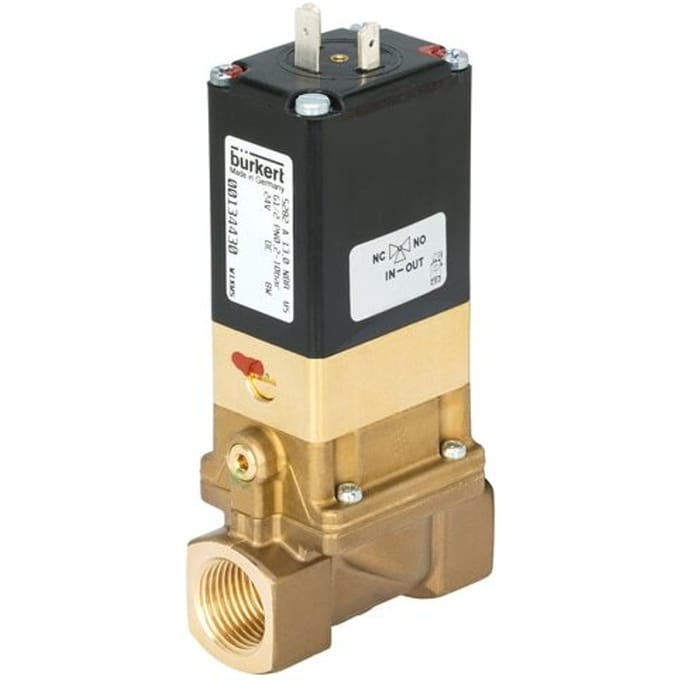 Magneetventiel NPT 1'' NC Messing NBR 0.2-16bar/3-232psi 24VDC Anti-Waterslag 5282 278564