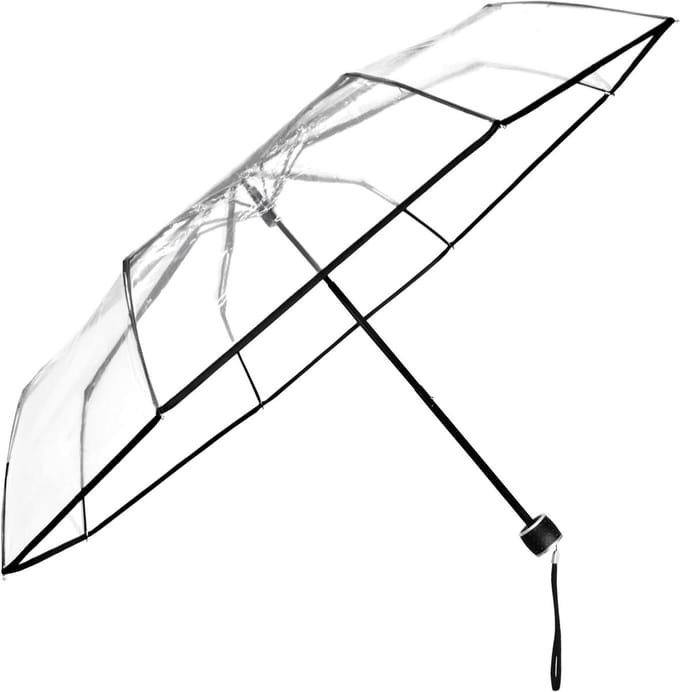 Transparante Paraplu - Windproof Paraplu - Bescherming tegen regen - Handmatige opening - 98 cm breed - Transparant