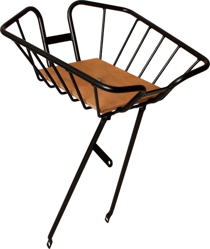 Steco Compact Voordrager Met Mand 30 X 38 Cm Staal Zwart