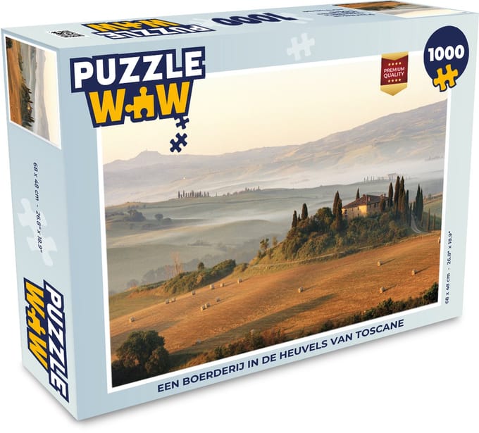 Puzzel Toscane - Landschap - Italië - Legpuzzel - Puzzel 1000 stukjes volwassenen