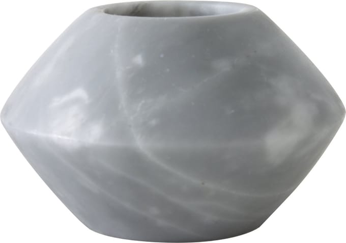 TAK Design Theelicht Maysa 3 - Marmer - Ø12 x 7 cm - Grijs