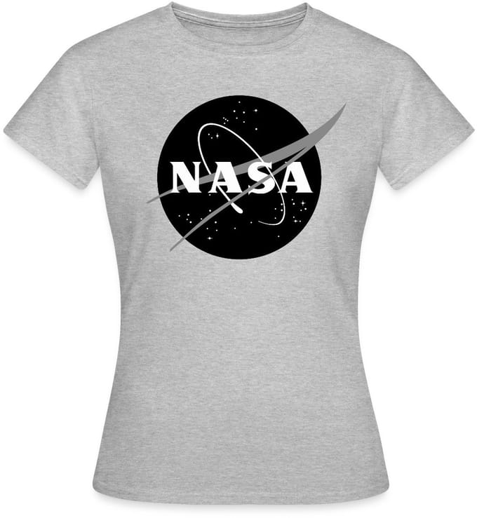 NASA zwart-wit klassiek logo T-Shirt Dames