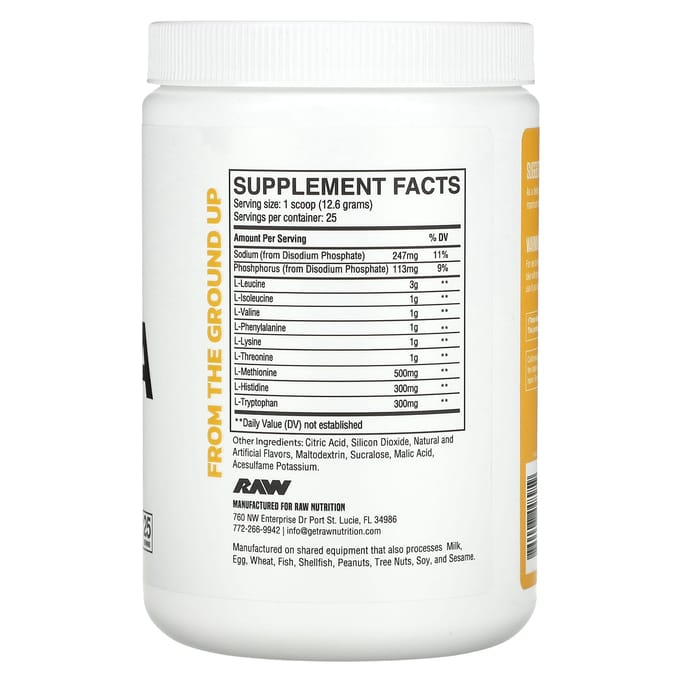 Raw Nutrition, EAA, Ananas, 11.11 oz (315 g)