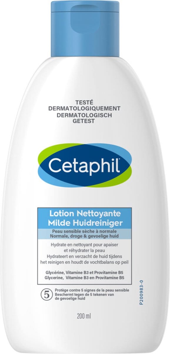Cetaphil Milde Huidreiniger Zeepvrij - 4 x 200 ml - Voordeelpakket