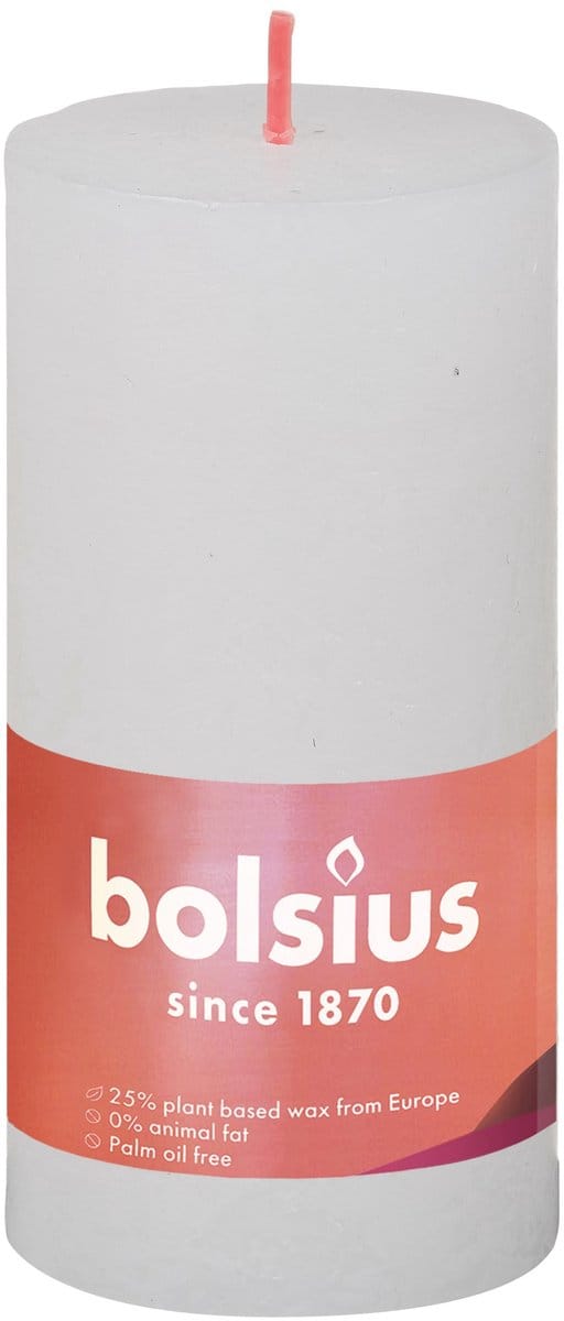 Bolsius Stompkaars Cloudy White Ø50 mm - Hoogte 10 cm - Wit - 30 branduren