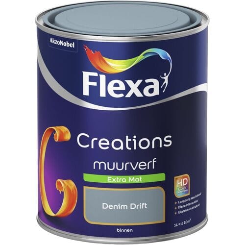 Flexa - Creations Muurverf Extra Mat - Denim Drift - 1 L