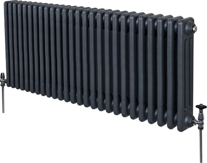 3-kolomsradiator - antraciet - 600x1192 mm - 6255 btu