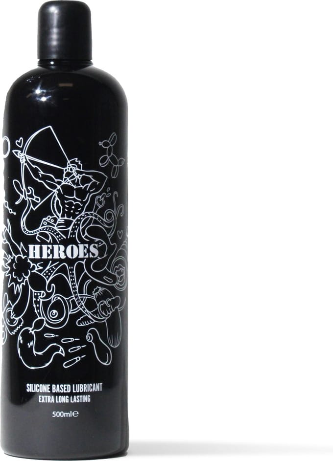 Heros Glijmiddel = HEROES Siliconen Glijmiddel - 500 ml