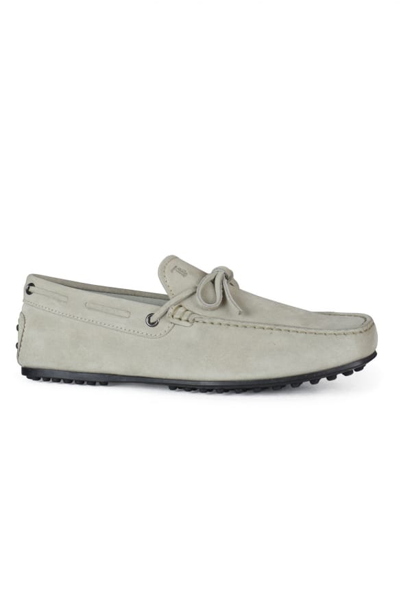 Tod's suède mocassins grijs