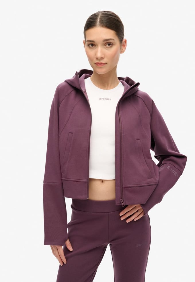 Superdry - Sport Tech Relaxed hoodie met rits - Dames - Hoodies