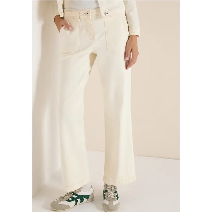 Jeans met opgezette zakken