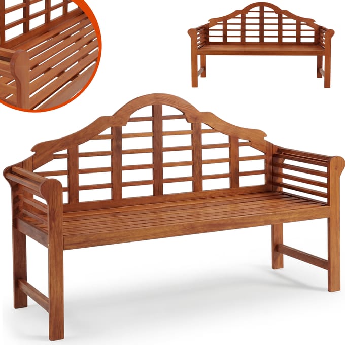 Casaria Tuinbank Marlboro - FSC®-Gecertificeerd Eucalyptushout – Bruin