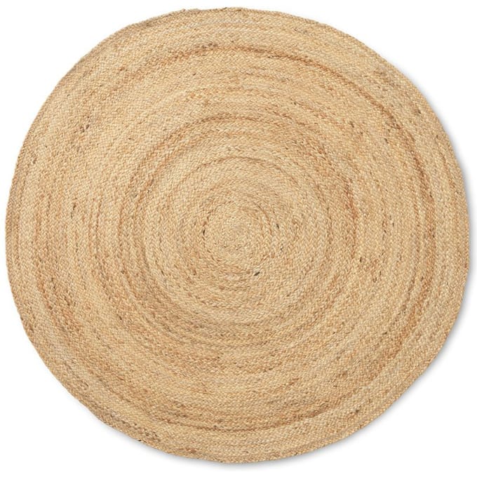 Ferm Living Eternal rond Jute-Tapijt - groot - natuur