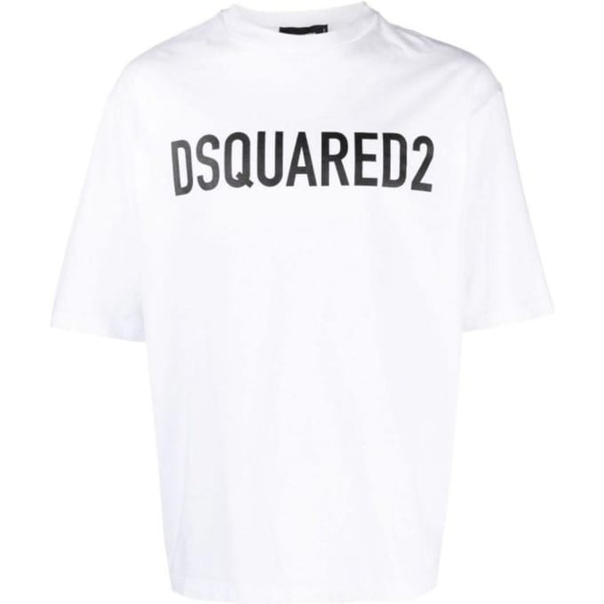 Dsquared2 T-shirt Met Opvallend Logo In Wit
