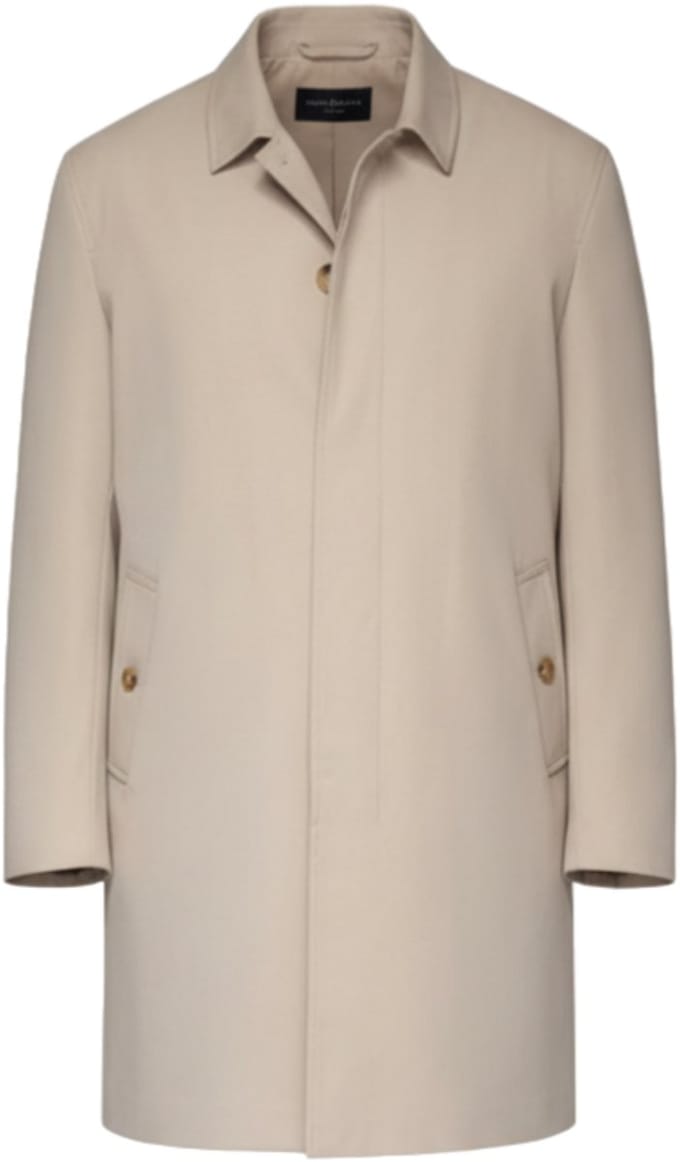 OMBRE Jas - Lange Mouw - Knopen - Effen Beige M