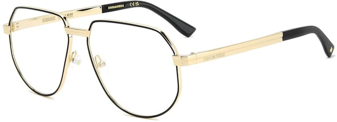 Dsquared2 D2 0194 Matte black gold 58/15/145 MAN Brilmonturen