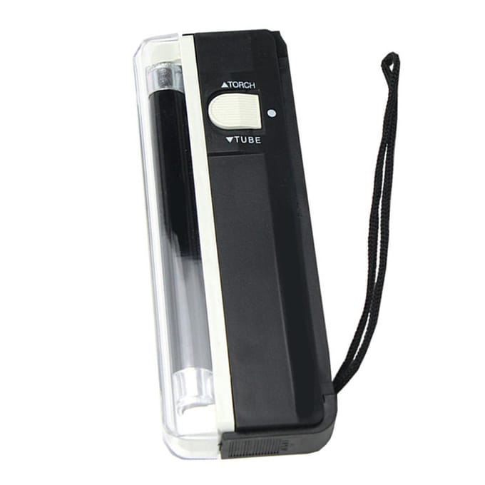 UV Geldchecker Licht Biljetten Tester Handheld Valse Detectie Draagbare Apparatuur black
