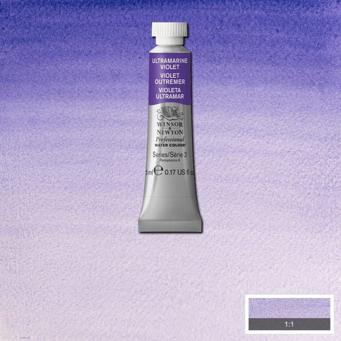 Watercolor paint W&N 5ml – 672 Ultramarine Violet
