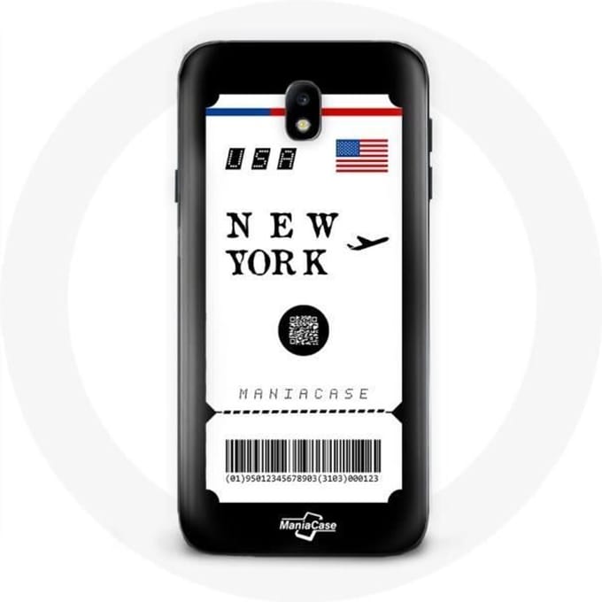 Samsung Galaxy J3 2017 hoesje New York vliegticket