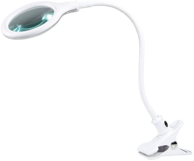 Loeplamp met LED verlichting - Met tafelklem - Dimbaar - 3 Diopter - Universeel gebruik