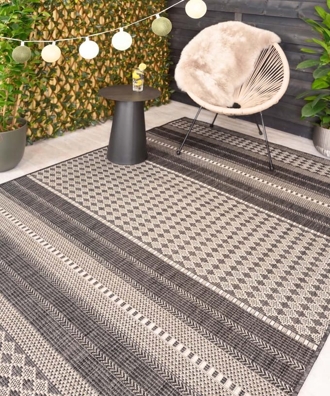 Buitenkleed - Coastal Sunset grijs/beige 120x170