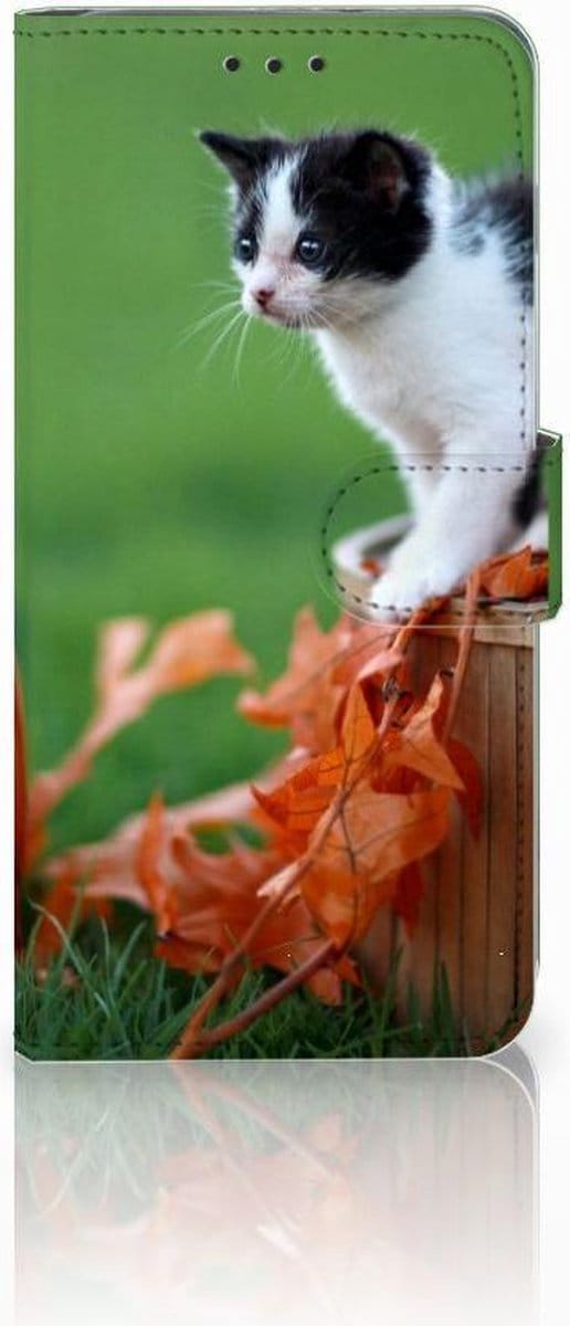 Samsung Galaxy S10 Plus Telefoonhoesje met Pasjes Kitten