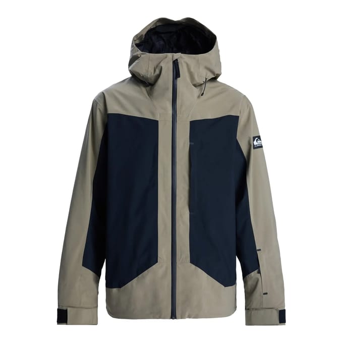 Quiksilver Ultralight Stretch 20k Jas Beige,Groen S Man