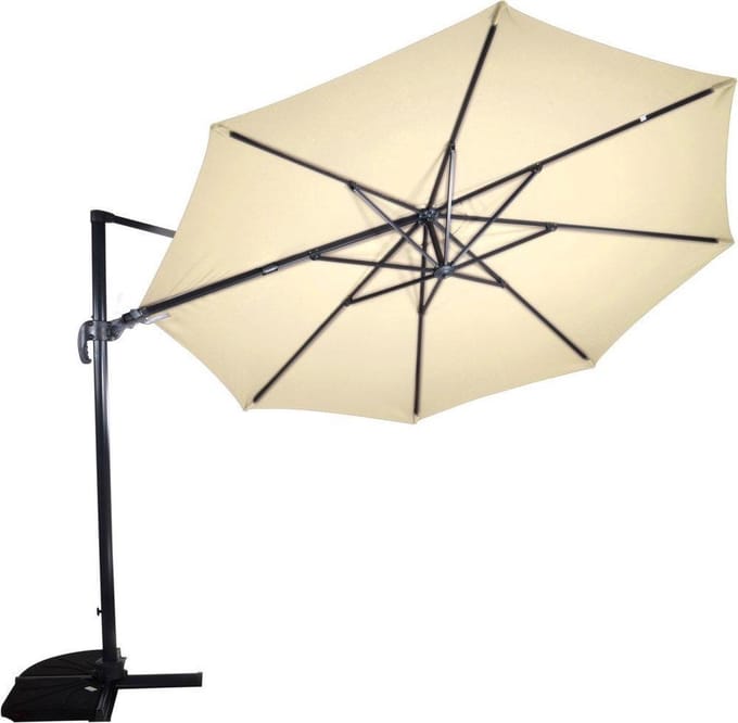 Zweefparasol VirgoFlex Ecru Ø350 cm