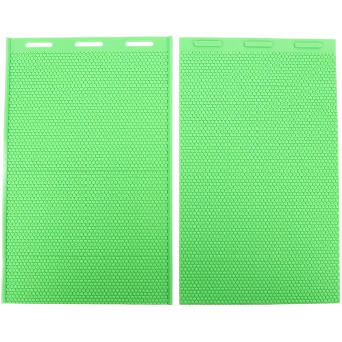 2 STUKS Bijenwas Persvellen 5,4 mm Siliconen Flexibel Bijenwas Fundamentvel Imkeruitrusting voor green