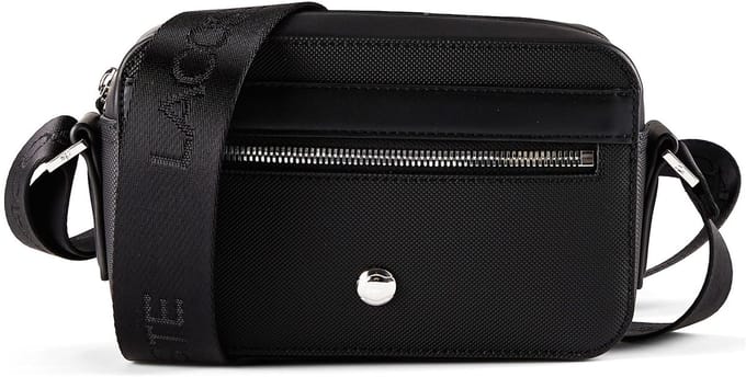 LACOSTE schoudertas Langon Reporter Bag Noir zwart